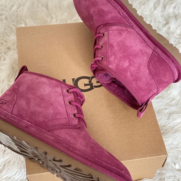 New UGG NEUMEL Pink Bougainville SZ 8 ANKLE BOOTS - Picture 4 of 8